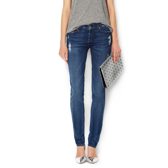 7 For All Mankind Denim - 7 for all mankind Roxanne distressed Jean 28